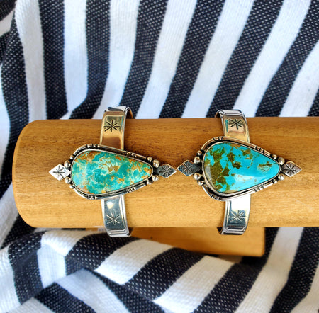 Gypsy Dreams Cuff G & H (Handmade Sterling & Turquoise)