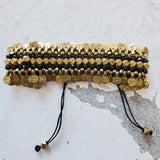 Gypsy Coin Bracelet (Black and Gold)