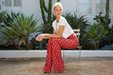 Wild & Free relaxed fit pant (Rose Red)