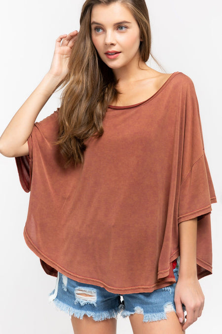 Boho Embroidered Poncho with sleeves (Cream)
